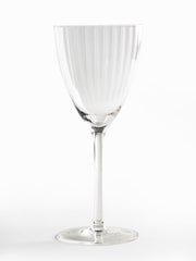 Jasper Conran London Set of 4 Clear Fluted Wine Glasses - Image 4 of 4
