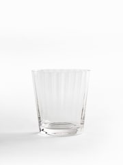 Jasper Conran London Clear Fluted Set of 4 Short Tumbler Glasses - Image 1 of 2