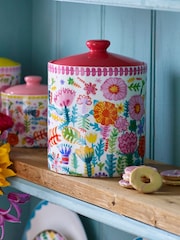 Lucy Tiffney Floral Large Storage Jar - Image 1 of 3