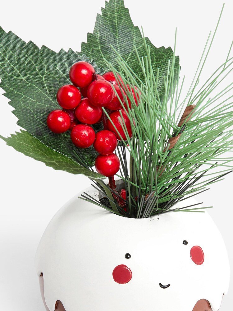 Red/Green Artificial Christmas Pudding Floral - Image 4 of 4