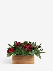 Red/Green Artificial Christmas Window Box - Image 2 of 4