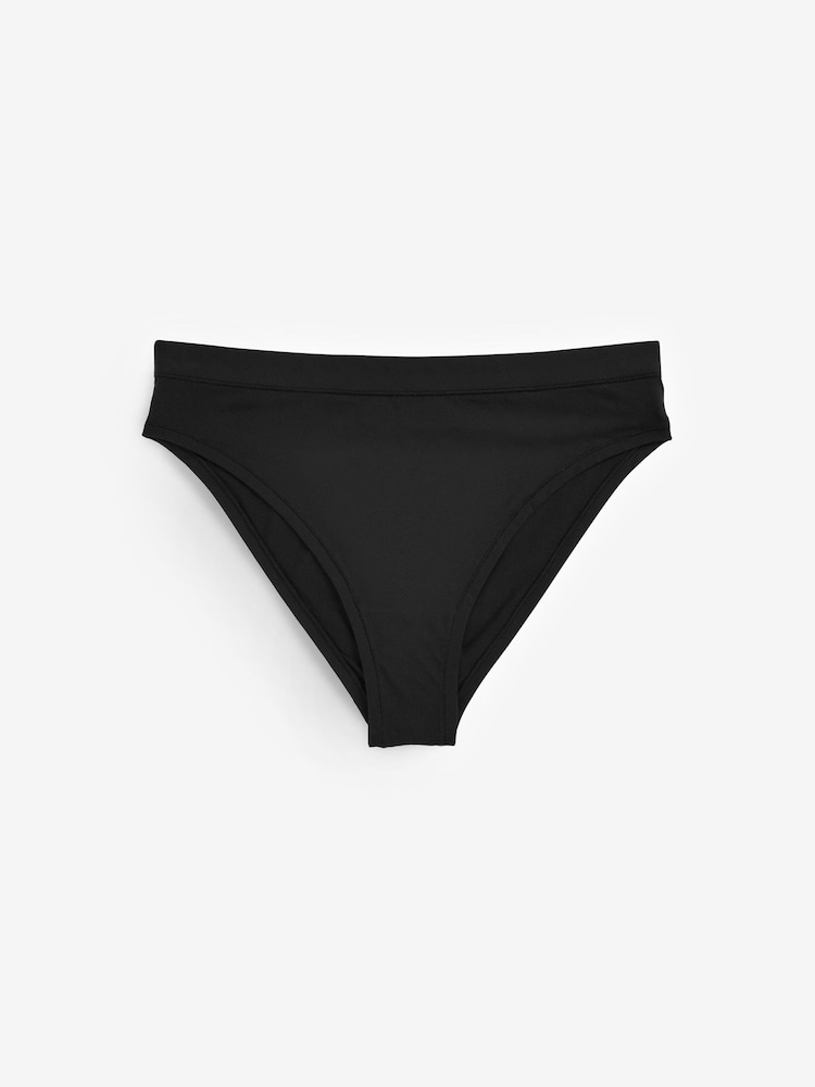 self. Black Smoothing Comfort High Waist High Leg Briefs - Image 6 of 6