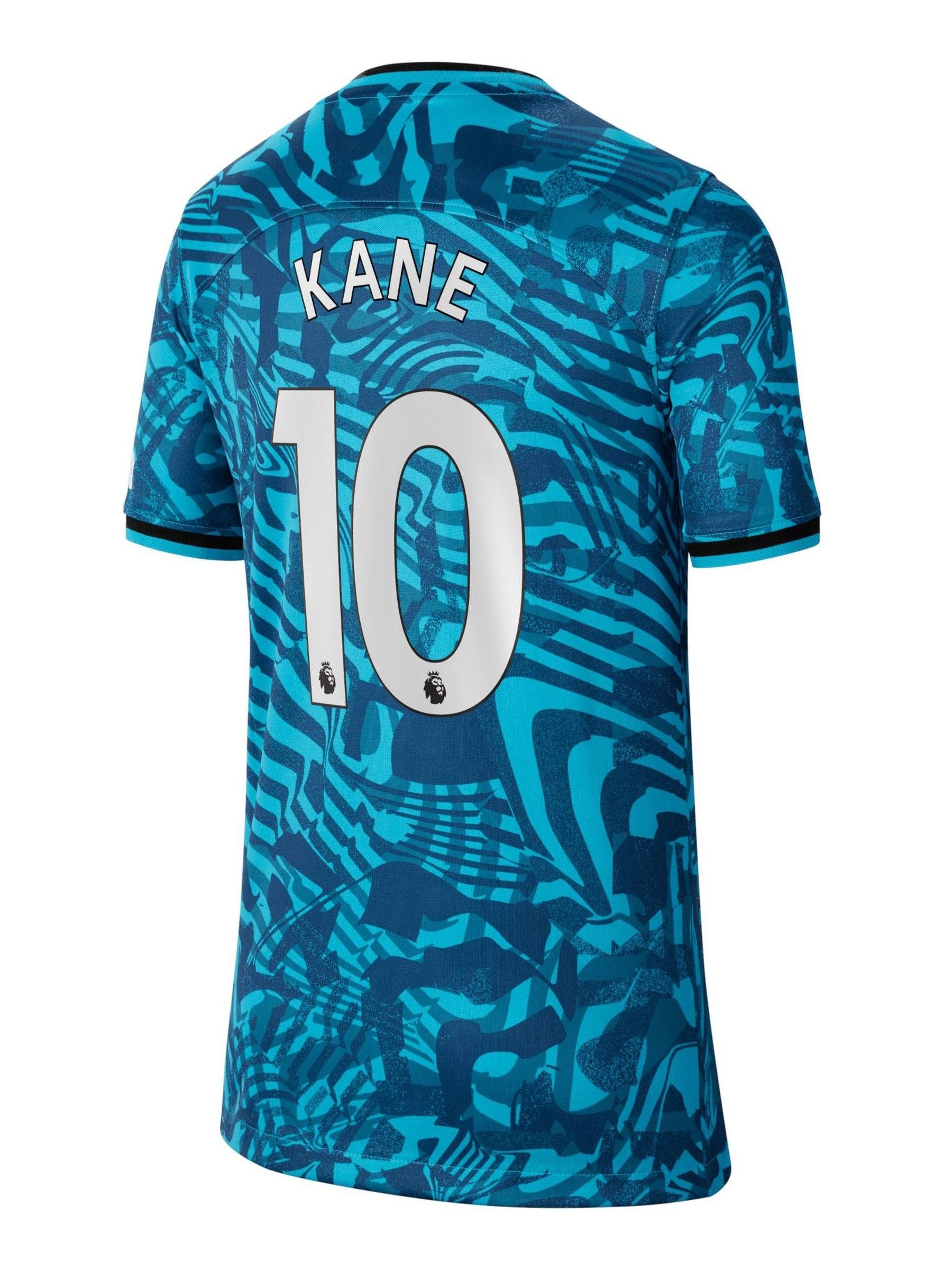 Buy Nike Turquoise Blue Kane 10 Tottenham Hotspur FC 22 23 Third Football Shirt Kids from Next Luxembourg