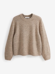 Mole Brown Crew Neck Jumper - Image 1 of 2