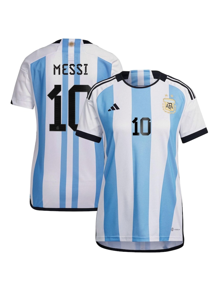 adidas White Argentina Womens Home Football Shirt Womens - Image 1 of 3 adidas White Argentina Womens Home Football Shirt Womens - Image 1 of 3