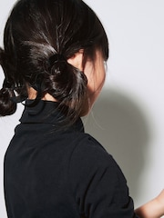 Black High Neck Top (3-16yrs) - Image 3 of 5