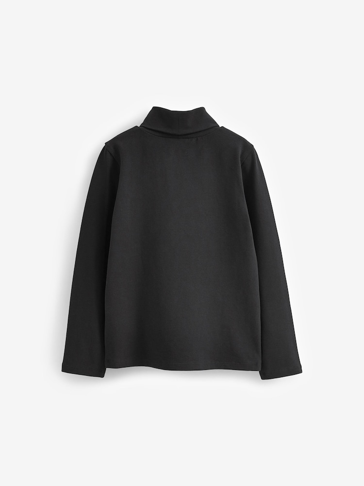 Black High Neck Top (3-16yrs) - Image 5 of 5