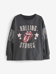 Charcoal Grey Rolling Stones Long Sleeve T-Shirt (3-16yrs) - Image 5 of 7