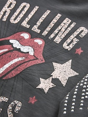 Charcoal Grey Rolling Stones Long Sleeve T-Shirt (3-16yrs) - Image 7 of 7