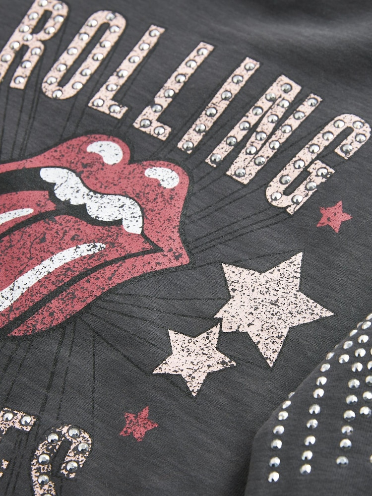 Charcoal Grey Rolling Stones Long Sleeve T-Shirt (3-16yrs) - Image 7 of 7