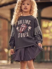 Charcoal Grey Rolling Stones Long Sleeve T-Shirt (3-16yrs) - Image 2 of 7