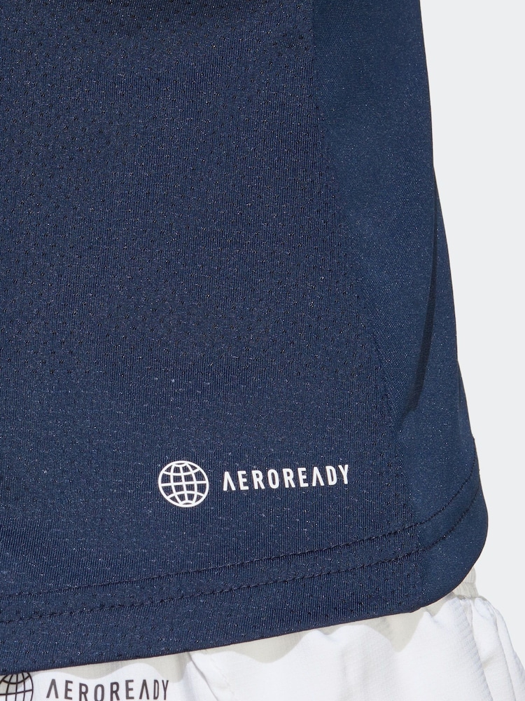 adidas Navy Club Tank Top - Image 7 of 7