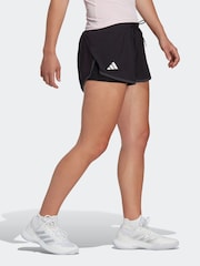 adidas Black Adult Sport Club Tennis Shorts - Image 3 of 7