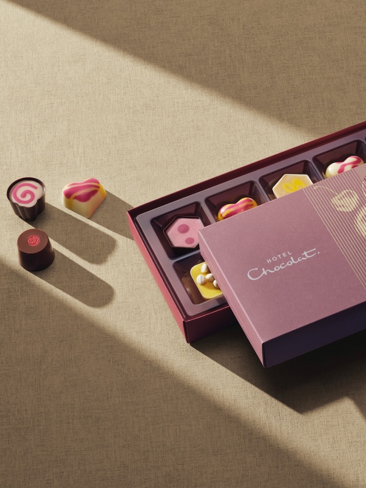 Hotel Chocolat 9 Piece Exuberantly Fruity Chocolate Gift Box - Image 1 of 3