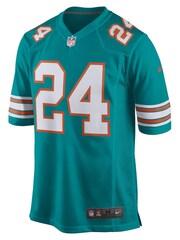 Nike Green NFL Miami Dolphins Game Alternate Jersey - Byron Jones - Image 2 of 3