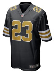 Nike Black NFL New Orleans Saints Alternate Game Jersey - Marshon Lattimore - Image 2 of 3