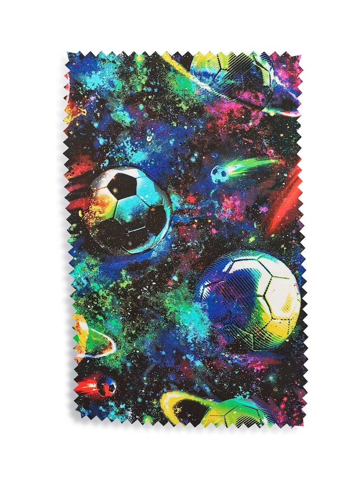 Multi Football Print Duvet Cover and Pillowcase Set - Image 5 of 6