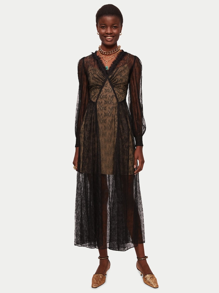 Jigsaw Brown Modal Slip Dress - Image 4 of 4 Jigsaw Brown Modal Slip Dress - Image 4 of 4