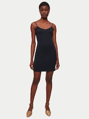 Jigsaw Black Modal Slip Dress - Image 3 of 4