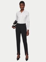 Jigsaw White Fitted Cotton Shirt - Image 3 of 4