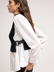 Black Knitted Layer Jumper - Image 2 of 6