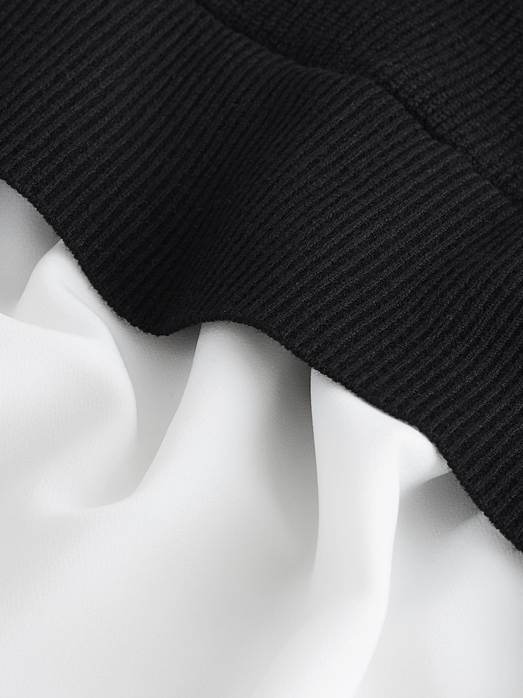 Black Knitted Layer Jumper - Image 6 of 6