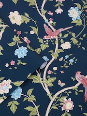 Laura Ashley Midnight Blue Summer Palace 10M Wallpaper - Image 3 of 4