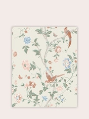Laura Ashley Sage Apricot Summer Palace 10M Wallpaper - Image 2 of 4