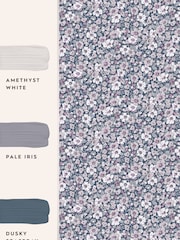 Laura Ashley Purple Libby 10M Wallpaper - Image 4 of 4