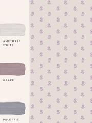 Laura Ashley Lavender Purple Daisy 10M Wallpaper - Image 4 of 4