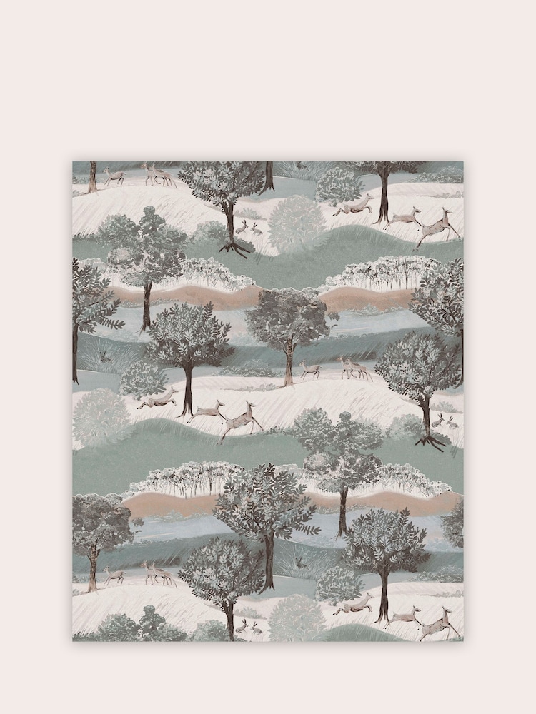 Laura Ashley Jade Green Hartingdon 10M Wallpaper - Image 2 of 4