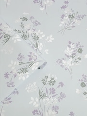 Laura Ashley Pale Duck Egg Blue Igerna 10M Wallpaper - Image 3 of 4
