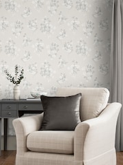 Laura Ashley Natural Igerna 10M Wallpaper - Image 1 of 4