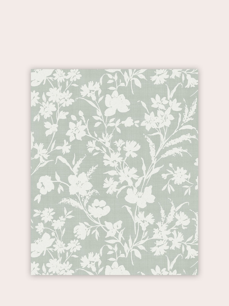 Laura Ashley Sage Green Rye 10M Wallpaper - Image 2 of 4