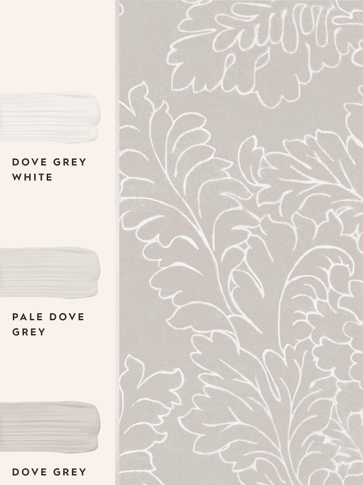 Laura Ashley Dove Grey Silchester 10M Wallpaper - Image 4 of 4