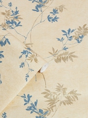 Laura Ashley Gold Mari 10M Wallpaper - Image 3 of 4