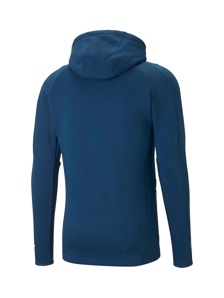 Puma Blue Chrome Manchester City Casuals Hoodie Jacket - Image 3 of 3