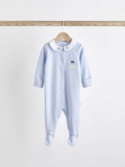 Weiß - Baby-Schlafanzüge aus 100 % im 3er-Pack (0 M.–2 J.) - Bild 5 von 15