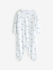 Weiß - Baby-Schlafanzüge aus 100 % im 3er-Pack (0 M.–2 J.) - Bild 9 von 15