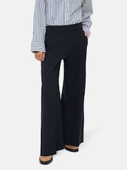 Jigsaw Blue Modern Crepe Sailor Trousers - Image 1 of 7