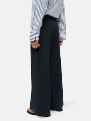Jigsaw Blue Modern Crepe Sailor Trousers - Image 5 of 7