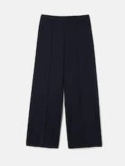 Jigsaw Blue Modern Crepe Sailor Trousers - Image 7 of 7