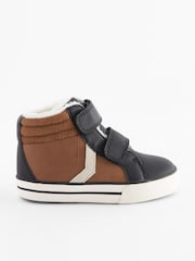 Black Wide Fit (G) Warm Lined Touch Fastening Boots - Image 2 of 5