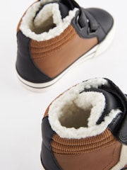 Black Wide Fit (G) Warm Lined Touch Fastening Boots - Image 4 of 5