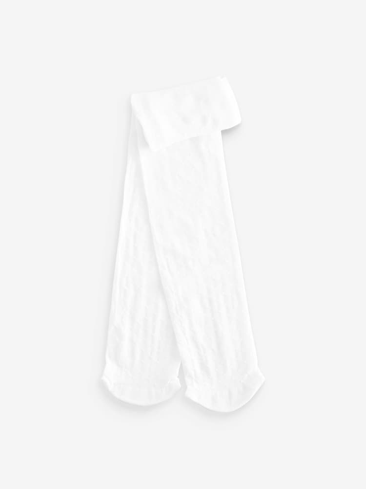 White 40 Denier Spot Tights - Image 1 of 4