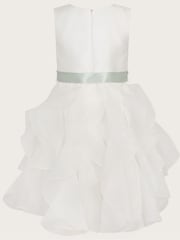 Monsoon Natural Cannes Organza Ruffle Dress - Image 2 of 2