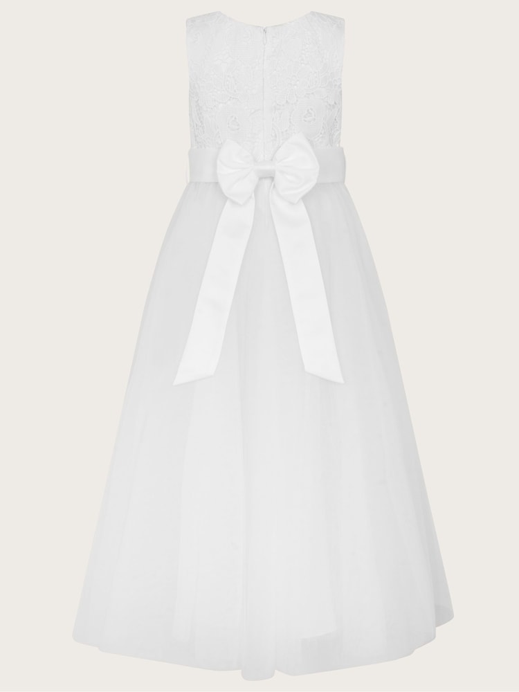 Monsoon White Lace Tulle Alice Maxi Dress - Image 2 of 2