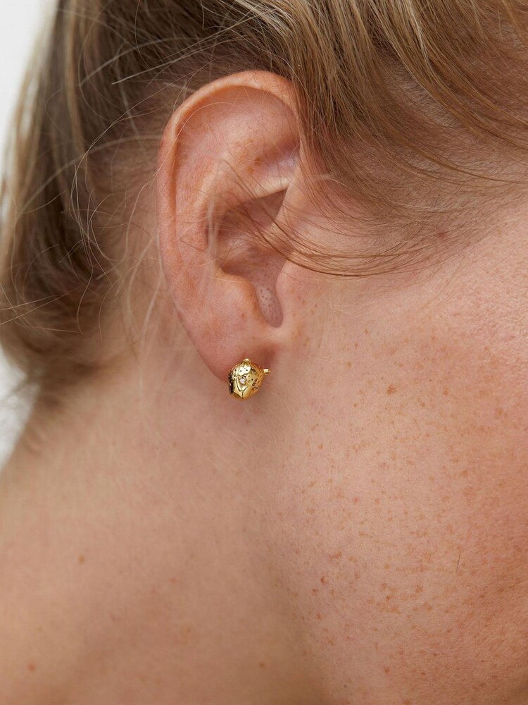 Oliver Bonas Gold Tone Star Leopard Hoop Earrings 3 Pack - Image 7 of 7 Oliver Bonas Gold Tone Star Leopard Hoop Earrings 3 Pack - Image 7 of 7
