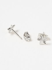 Oliver Bonas Silver Tone Fay Star Stud Earrings - Image 4 of 5