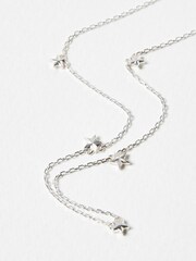 Oliver Bonas Silver Plated Zeke Star Detail Chain Necklace - Image 2 of 6